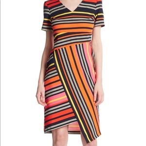 Asymmetrical stretch dress